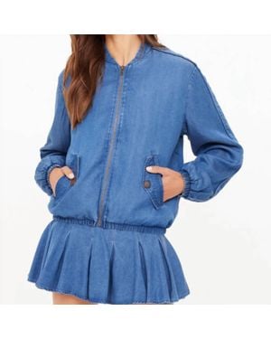 The Upside Lykke Lexi Bomber Jacket - Blue
