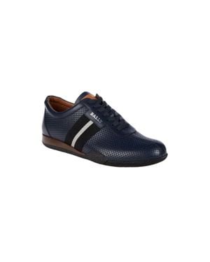 スニーカー Bally Black Leather Darsyl Sneakers Bally Darsyl Grained Leather Low-Top Sneakers, Brand Size 5