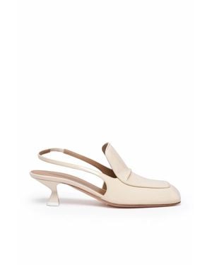 Sportmax Patent Leather Pevera Chanel Pumps - White