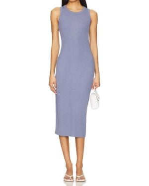 L'Agence Nura Sleeveless Midi Dress - Blue