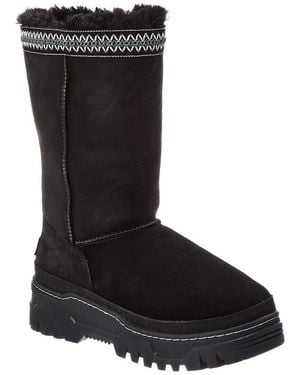 UGG W Classic Tall Trailgazer Suede Boot - Black