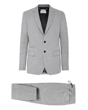 Philipp Plein Suit:Blazer/Trousers Slim Fit - Gray