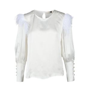 Think! Viscose Rayon Blouse - White