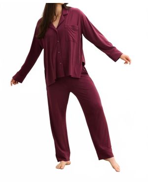 HATCH Ultra Soft Jersey Pajama Set - Red