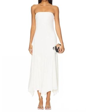 SER.O.YA Lucia Strapless Maxidress - White