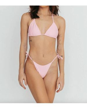 The Saltwater Collective Triangle Swim Top - Brown