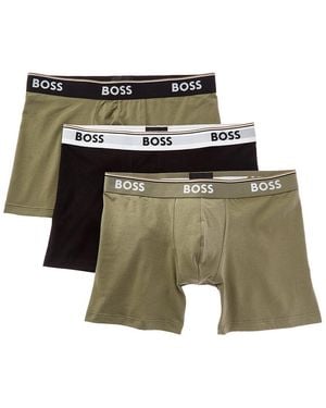 BOSS Boss Set Of 3 Power Boxer Brief - Metallic