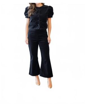 Elizabeth James The Label Jojo Flare Pants - Blue