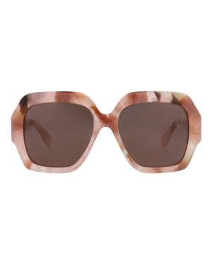 Chloé Square-Frame Recycled Acetate Sunglasses - Brown