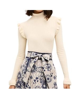 Marie Oliver Tinley Turtleneck Top - White