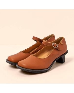 El Naturalista Igusa Wax Nappa Shoes - Brown