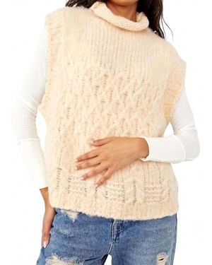 Free People Lost Illusion Vest - Natural