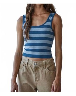 By Together Padded Stripes Top - Blue