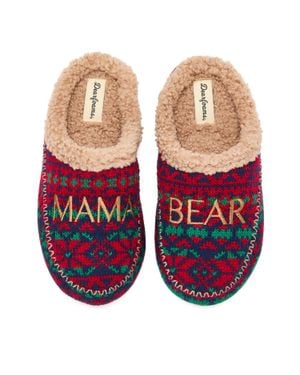 Dearfoams Mama Bear Clog Slipper - Orange