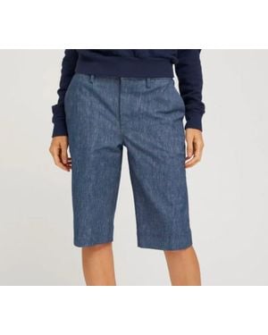 SPRWMN Bermuda Trouser Shorts - Blue