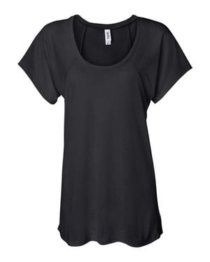Bella Canvas Flowy Raglan Tee - Black