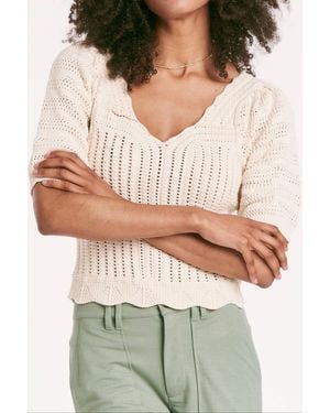 Another Love Lilibet Top Vintage Crochet - Natural