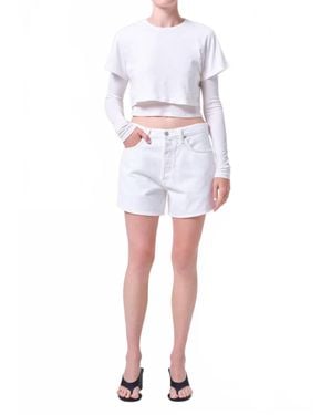 Agolde Leith Short - Red