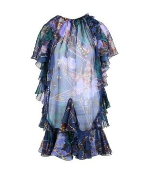 DSquared² Polyester Voile Dress With Slip - Blue