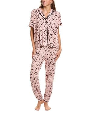Sanctuary 2Pc Notch Top & Jogger Set - Red