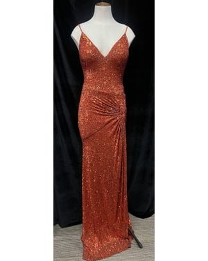 Jovani V-Neck Sequin Prom Dress - Black