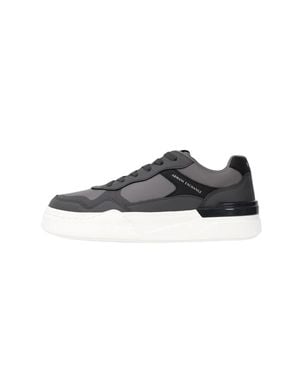 ARMANI EXCHANGE Polyester Textured Sneakers - Gray