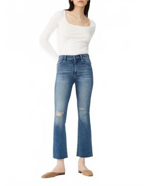DL1961 Bridget Boot Crop Jeans - Blue