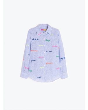 Vilagallo Embroidery Shirt - White