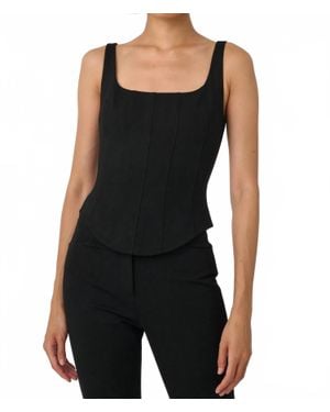 Toccin Ryder Sculpted Top - Black