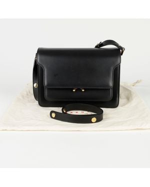 Marni Trunk Medium Shoulder Crossbody Bag - Black