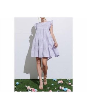 Aaron & Amber Ruffle Dress - White