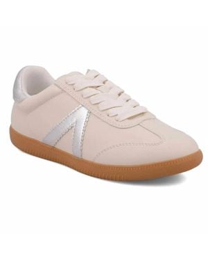 MIA Klair Faux Suede Leather Sneakers - White