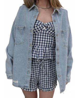 By Together Harper Jean Jacket - Blue