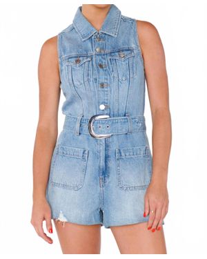 Show Me Your Mumu Rancho Mirage Romper - Blue