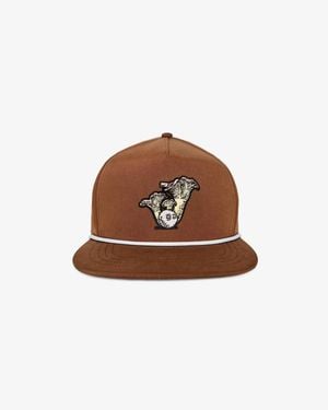 Malbon Golf Fungi Buckets Snapback Cap - Brown