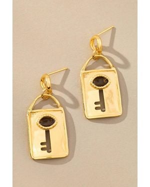 Chan Luu Padlock Earrings - Metallic