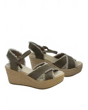 Chocolat Blu Warda Wedge Sandal - Brown