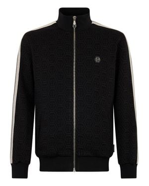 Philipp Plein Tracksuit Jacket Monogram Monogram - Black