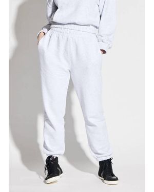 Circular Path Slim Fit Jogger Pant - White