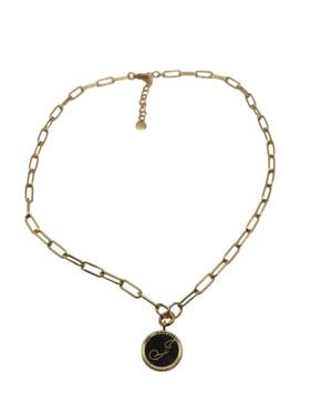 Brook and York Callie Initial Pendant "J" Necklace - Metallic