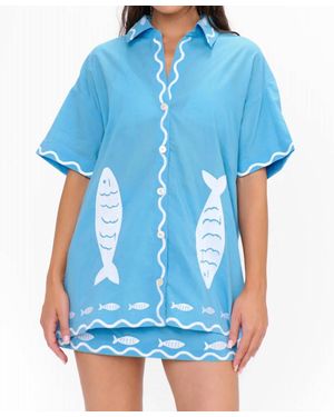 Show Me Your Mumu Parker Button Down - Blue