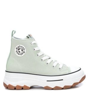 Xti Canvas Ankle Boots - White