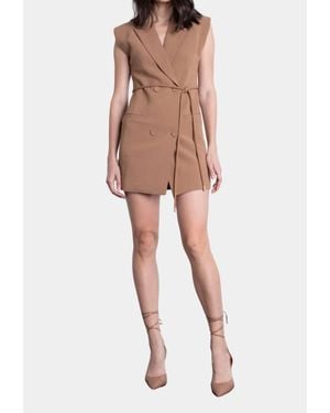 Karina Grimaldi Mila Mini Dress - Natural