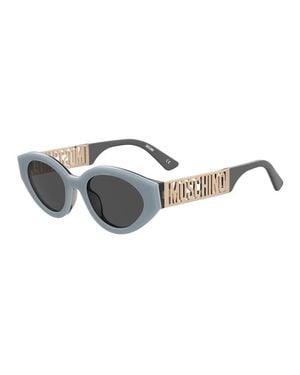 Moschino Sunglasses Cat Eye Full Rim, Frame And Mirror Lens Mos160/S035J2S - Metallic