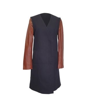 Theory Quennel Two-Toned Coat - Blue