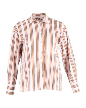 Ba&sh Stripe Print Long Sleeve Shirt - Pink