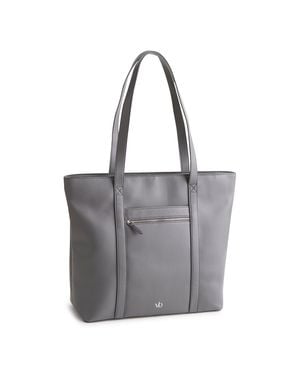Vera Bradley Outlet Faux Leather Vera Tote Bag - Gray