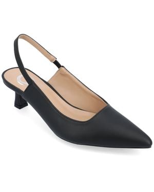 Journee Collection Paulina Medium And Wide Width Pumps - Black