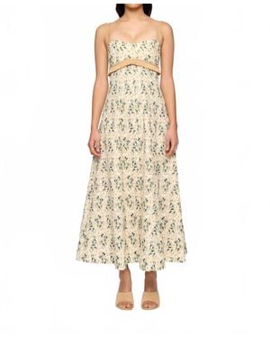 Clea Salvador Midi Dress - Natural