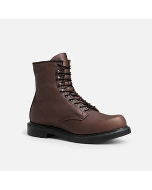 Red Wing Leather Soft Toe Boots - Brown